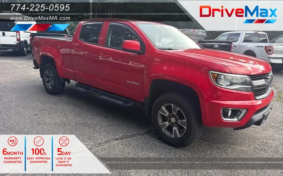Red 2017 Chevrolet Colorado Crew Cab Z71 Pickup 4D 6 ft for sale in West Bridgewater, MA