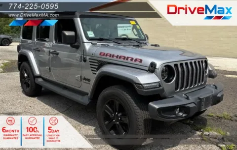 Silver 2021 Jeep Wrangler Unlimited Sahara Altitude Sport Utility 4D for sale in West Bridgewater, MA