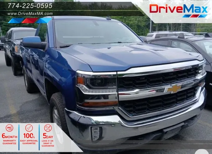 Blue 2018 Chevrolet Silverado 1500 Regular Cab LT Pickup 2D 8 ft for sale in West Bridgewater, MA
