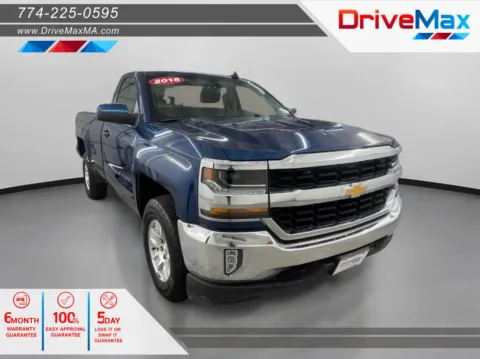 Blue 2018 Chevrolet Silverado 1500 Regular Cab LT Pickup 2D 8 ft for sale in West Bridgewater, MA