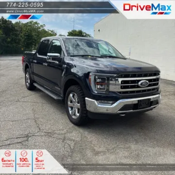 Blue 2021 Ford F-150 SuperCrew Cab Lariat Pickup 4D 5 1/2 ft for sale in West Bridgewater, MA
