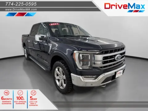 Blue 2021 Ford F-150 SuperCrew Cab Lariat Pickup 4D 5 1/2 ft for sale in West Bridgewater, MA