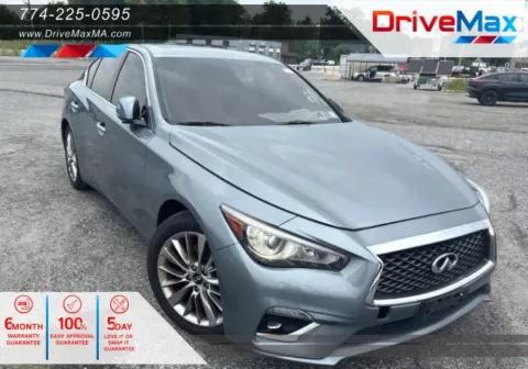 Silver 2019 INFINITI Q50 3.0t LUXE Sedan 4D for sale in West Bridgewater, MA