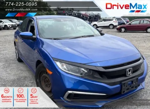 Blue 2020 Honda Civic LX Sedan 4D for sale in West Bridgewater, MA