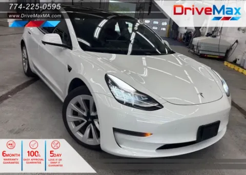 White 2021 Tesla Model 3 Standard Range Plus Sedan 4D for sale in West Bridgewater, MA