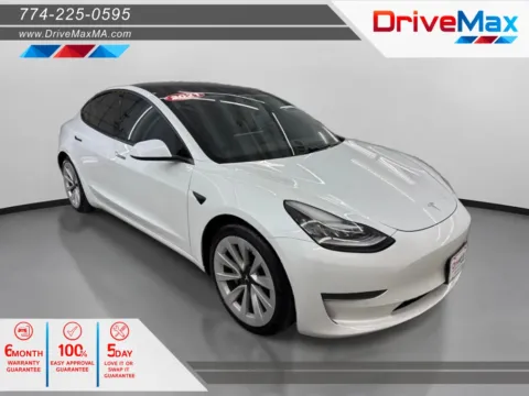 White 2021 Tesla Model 3 Standard Range Plus Sedan 4D for sale in West Bridgewater, MA