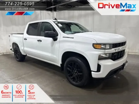 White 2022 Chevrolet Silverado 1500 Limited Crew Cab Custom Pickup 4D 5 3/4 ft for sale in West Bridgewater, MA