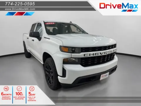 White 2022 Chevrolet Silverado 1500 Limited Crew Cab Custom Pickup 4D 5 3/4 ft for sale in West Bridgewater, MA