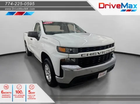 White 2020 Chevrolet Silverado 1500 Regular Cab Work Truck Pickup 2D 8 ft for sale in West Bridgewater, MA