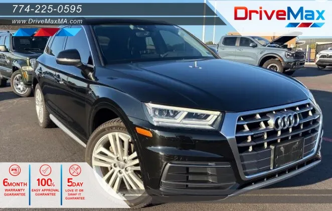Black 2019 Audi Q5 Premium Plus Sport Utility 4D for sale in West Bridgewater, MA