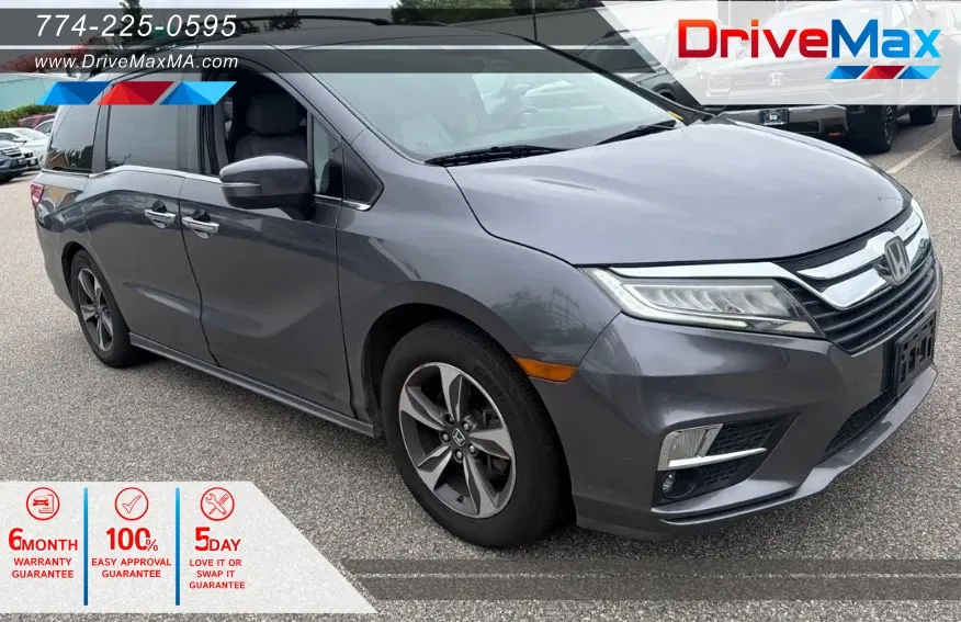 Gray 2019 Honda Odyssey Touring Minivan 4D for sale in West Bridgewater, MA