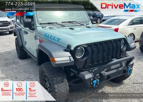 Blue 2024 Jeep Wrangler 4xe Willys 4xe Sport Utility 4D for sale in West Bridgewater, MA