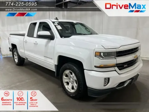 White 2018 Chevrolet Silverado 1500 Double Cab Z71 LT Pickup 4D 6 1/2 ft for sale in West Bridgewater, MA