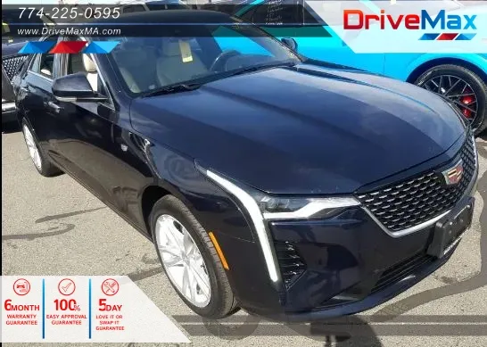 Black 2021 Cadillac CT4 Luxury Sedan 4D for sale in West Bridgewater, MA