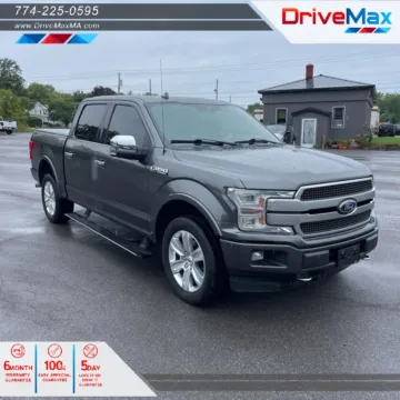 Gray 2019 Ford F-150 SuperCrew Cab Platinum Pickup 4D 5 1/2 ft for sale in West Bridgewater, MA