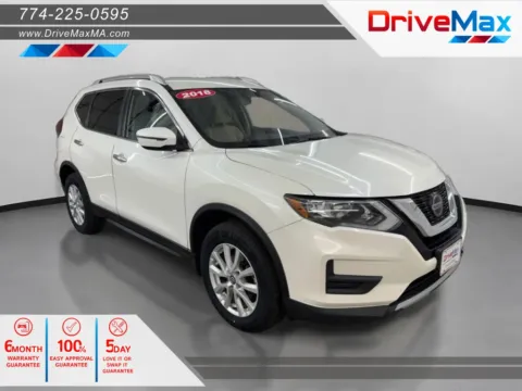 White 2018 Nissan Rogue SV Sport Utility 4D for sale in West Bridgewater, MA