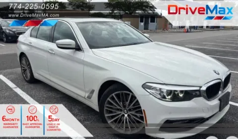 White 2018 BMW 5 Series 530i Sedan 4D for sale in West Bridgewater, MA