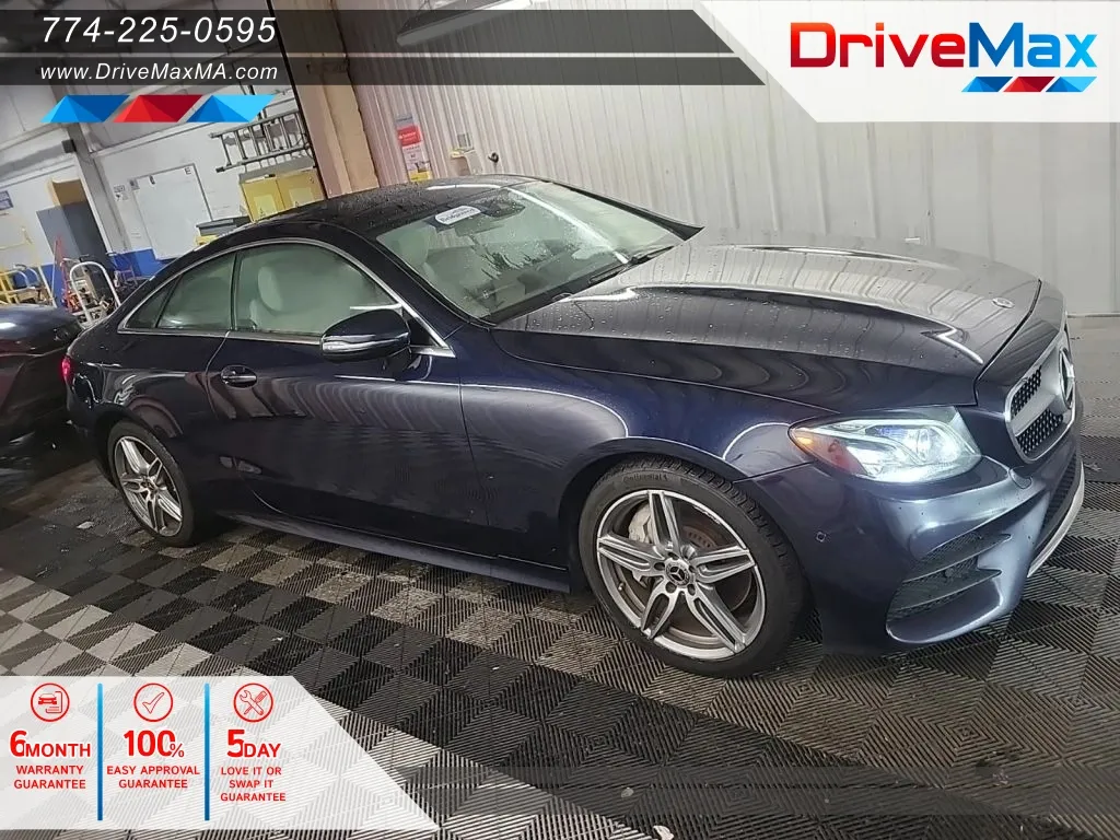 Blue 2018 Mercedes-Benz E-Class E 400 4MATIC Coupe 2D for sale in West Bridgewater, MA
