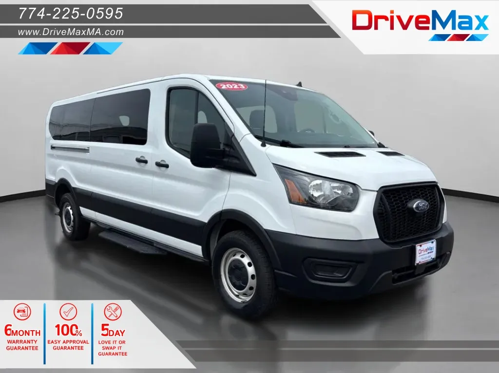 White 2023 Ford Transit 350 Passenger Van XL w/Low Roof Van 3D for sale in West Bridgewater, MA