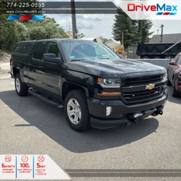 Black 2018 Chevrolet Silverado 1500 Double Cab Z71 LT Pickup 4D 6 1/2 ft for sale in West Bridgewater, MA