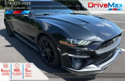 Black 2018 Ford Mustang EcoBoost Coupe 2D for sale in West Bridgewater, MA