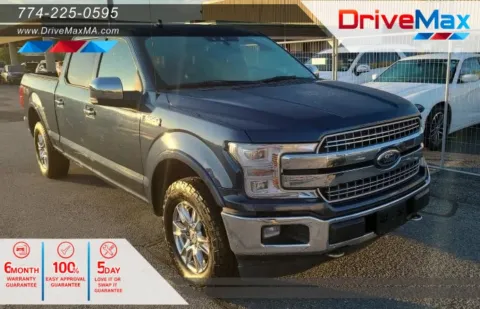 Blue 2018 Ford F-150 SuperCrew Cab Lariat Pickup 4D 5 1/2 ft for sale in West Bridgewater, MA