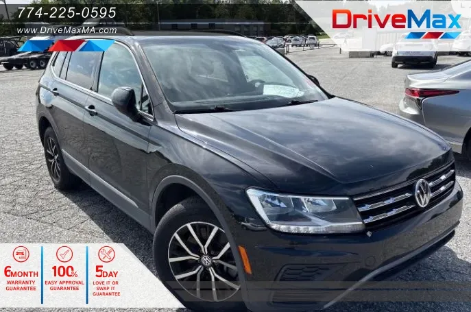 Black 2021 Volkswagen Tiguan SE Sport Utility 4D for sale in West Bridgewater, MA