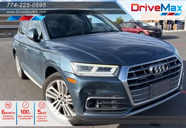 Blue 2018 Audi Q5 Prestige Sport Utility 4D for sale in West Bridgewater, MA
