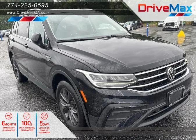 Black 2022 Volkswagen Tiguan SE 4MOTION Sport Utility 4D for sale in West Bridgewater, MA