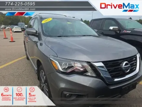 Gray 2017 Nissan Pathfinder Platinum Sport Utility 4D for sale in West Bridgewater, MA