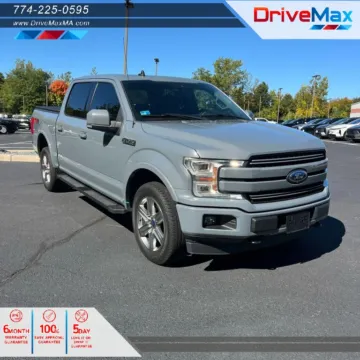 Blue 2019 Ford F-150 SuperCrew Cab Lariat Pickup 4D 5 1/2 ft for sale in West Bridgewater, MA