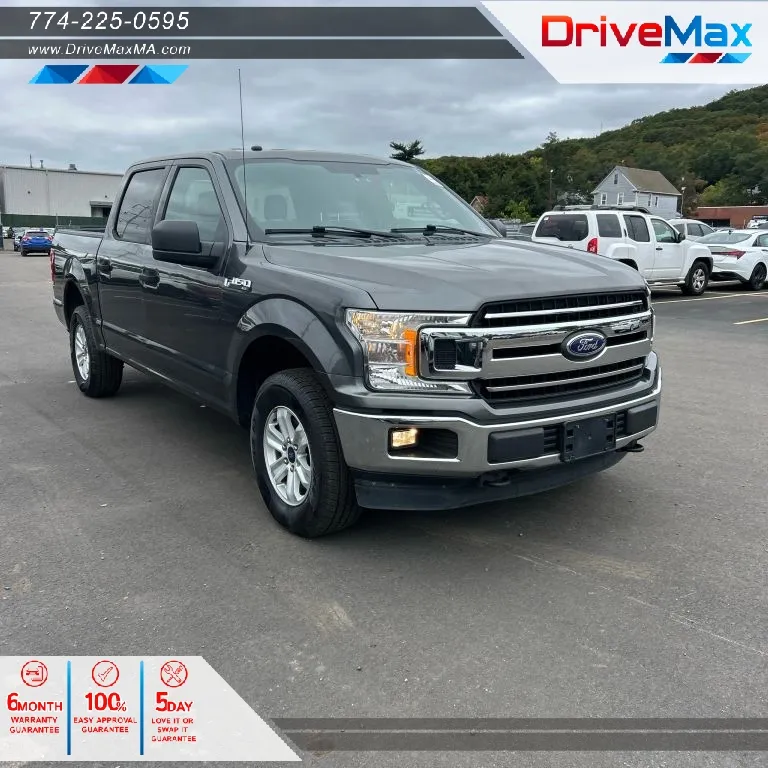 Gray 2018 Ford F-150 SuperCrew Cab XLT Pickup 4D 5 1/2 ft for sale in West Bridgewater, MA