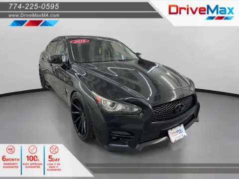 Black 2016 INFINITI Q50 Red Sport 400 Sedan 4D for sale in West Bridgewater, MA