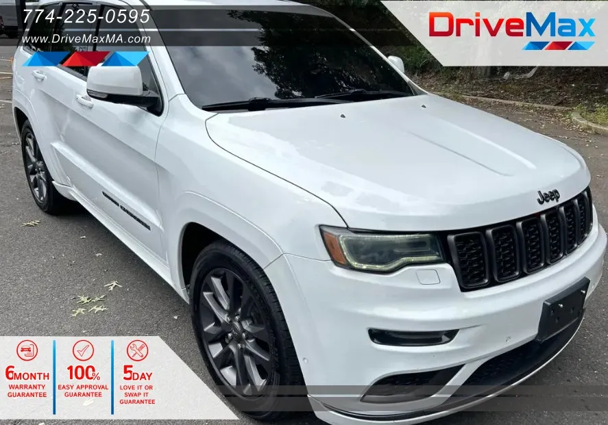 White 2019 Jeep Grand Cherokee High Altitude Sport Utility 4D for sale in West Bridgewater, MA