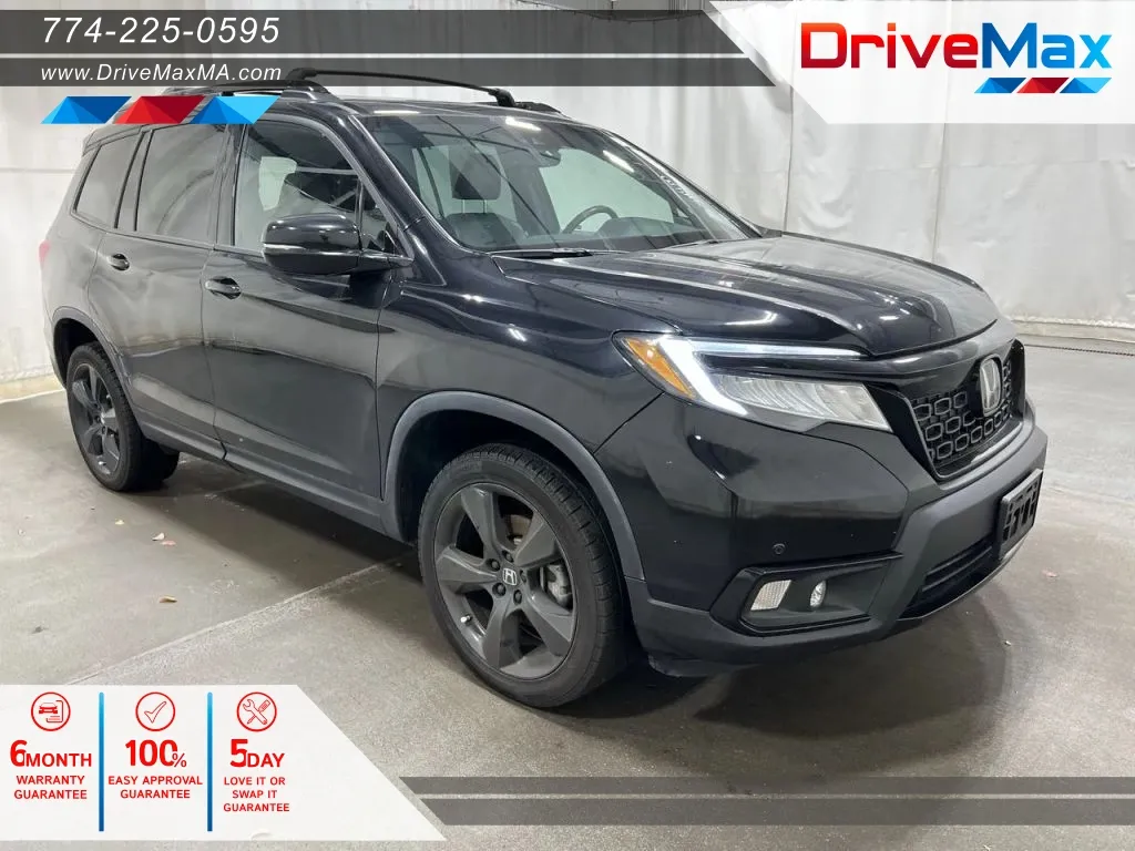 Black 2021 Honda Passport Elite Sport Utility 4D for sale in West Bridgewater, MA