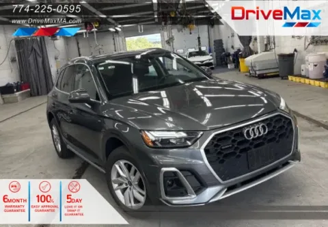 Gray 2022 Audi Q5 45 TFSI S line Premium Sport Utility 4D for sale in West Bridgewater, MA