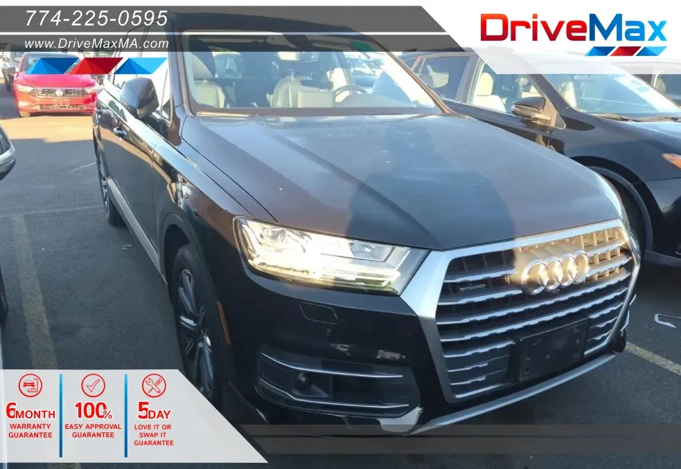 Black 2019 Audi Q7 55 TFSI Premium Plus Sport Utility 4D for sale in West Bridgewater, MA