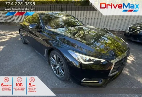 Black 2019 INFINITI Q60 3.0t Luxe Coupe 2D for sale in West Bridgewater, MA
