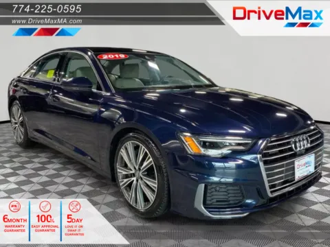 Blue 2019 Audi A6 55 TFSI Premium Plus Sedan 4D for sale in West Bridgewater, MA