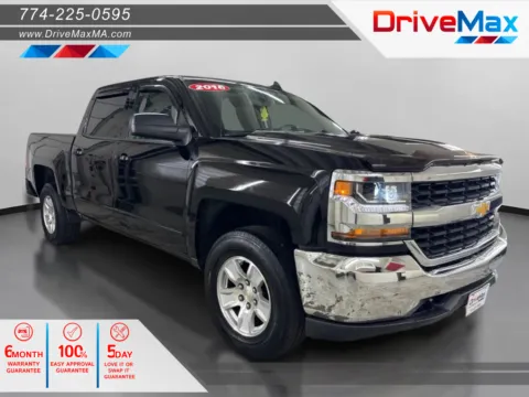 Black 2018 Chevrolet Silverado 1500 Crew Cab LT Pickup 4D 5 3/4 ft for sale in West Bridgewater, MA