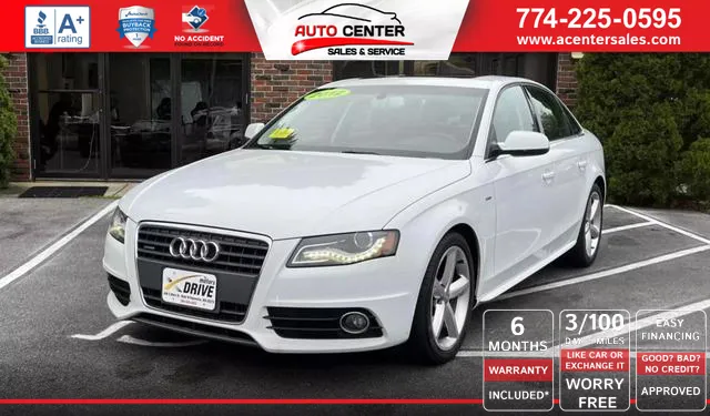 2012 Audi A4 2.0T Quattro Premium Sedan 4D for sale in West Bridgewater, MA