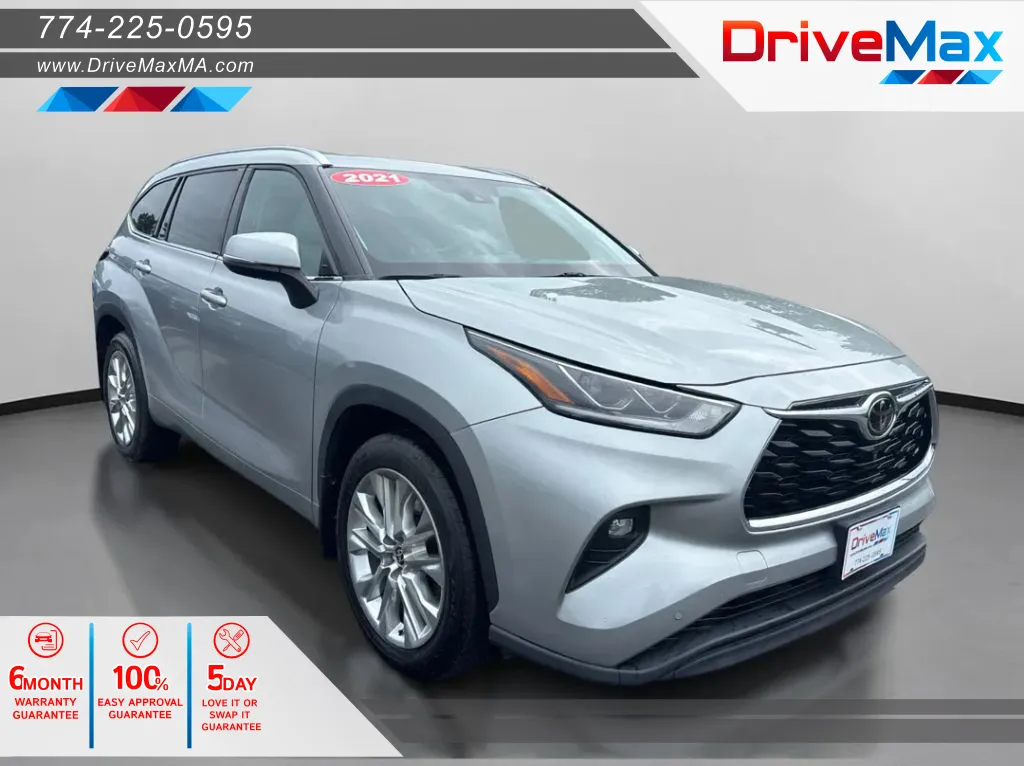 Gray 2021 Toyota Highlander Limited Sport Utility 4D for sale in West Bridgewater, MA