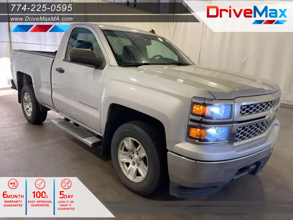 Silver 2014 Chevrolet Silverado 1500 Regular Cab LT Pickup 2D 6 1/2 ft for sale in West Bridgewater, MA