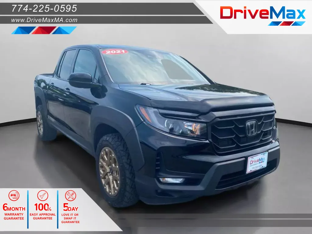 Black 2021 Honda Ridgeline Sport Pickup 4D 5 ft for sale in West Bridgewater, MA