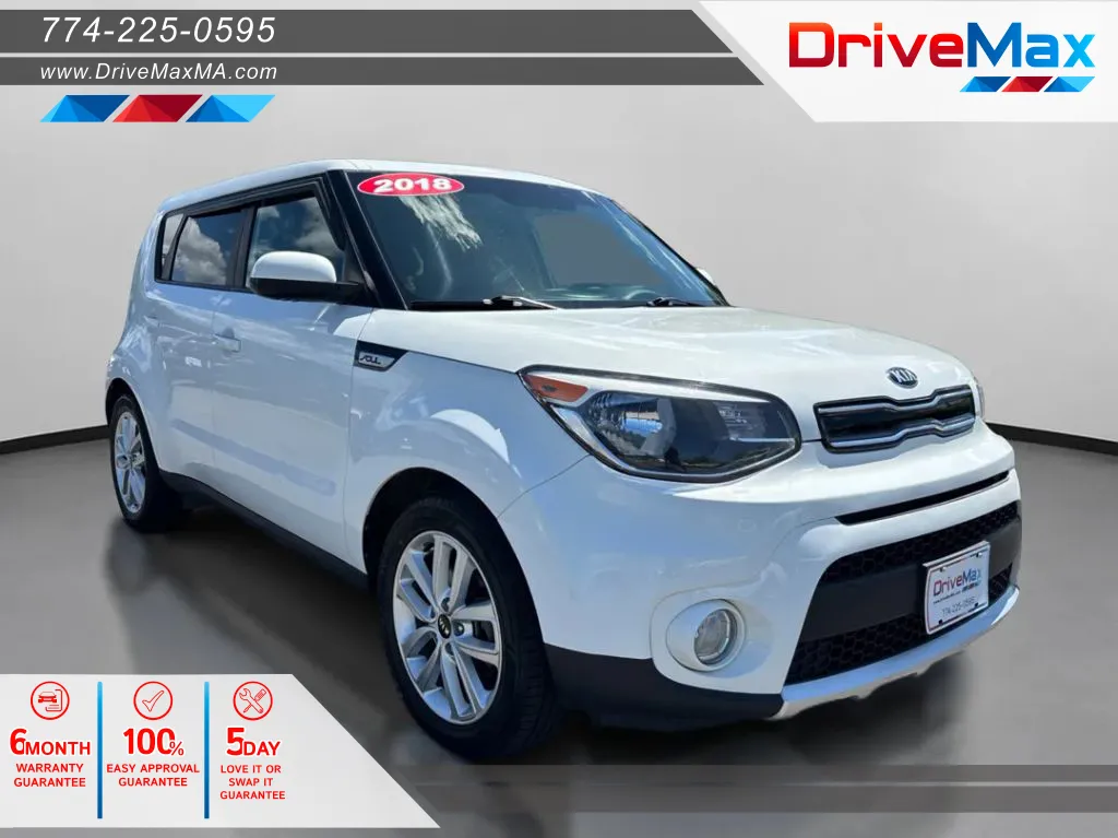 White 2018 Kia Soul + Wagon 4D for sale in West Bridgewater, MA
