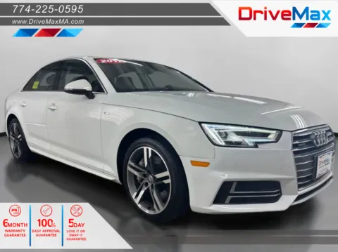 White 2017 Audi A4 Premium Plus Sedan 4D for sale in West Bridgewater, MA