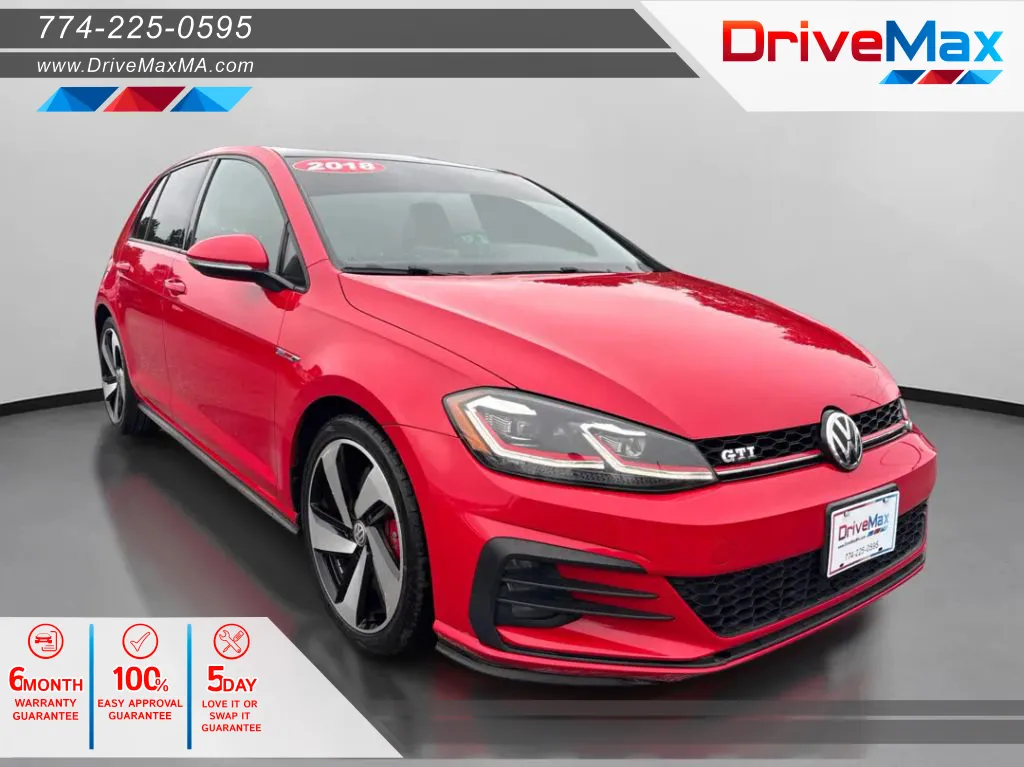 Red 2018 Volkswagen Golf GTI SE Hatchback Sedan 4D for sale in West Bridgewater, MA