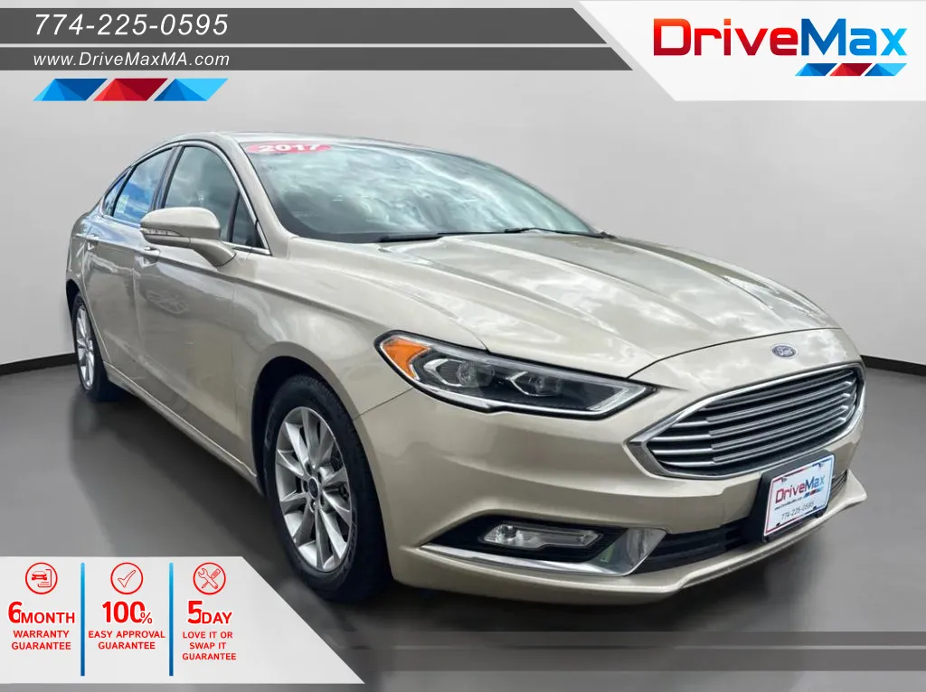 Gold 2017 Ford Fusion SE Sedan 4D for sale in West Bridgewater, MA