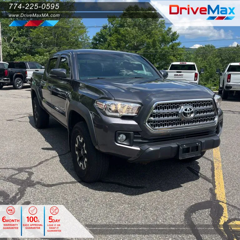 Gray 2017 Toyota Tacoma Double Cab TRD Off-Road Pickup 4D 5 ft for sale in West Bridgewater, MA