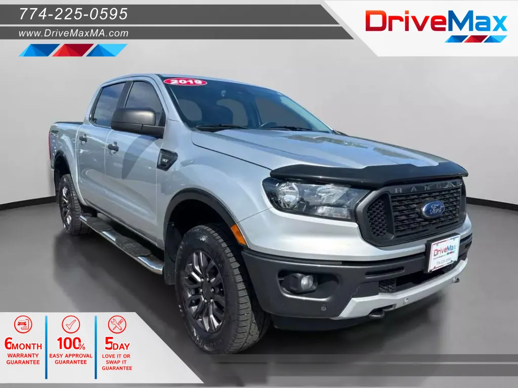 Silver 2019 Ford Ranger SuperCrew XLT Pickup 4D 5 ft for sale in West Bridgewater, MA